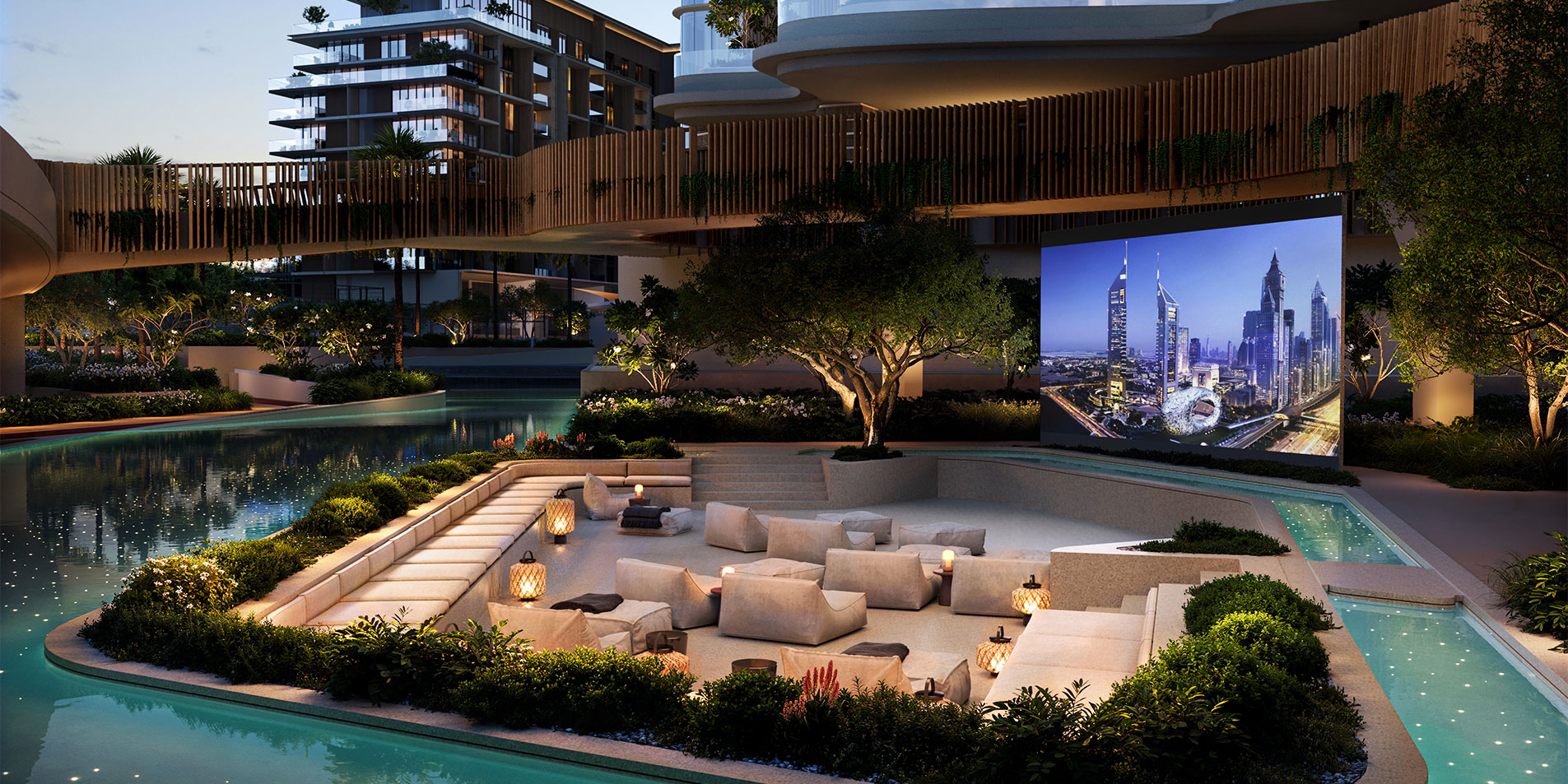 city walk crestlane community swimming pool sitting area