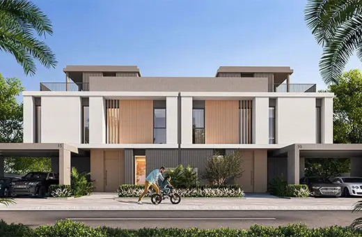 golf lane villa with a bicycle near the driveway