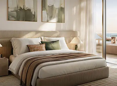 avarra palace bedroom with sea view terrace