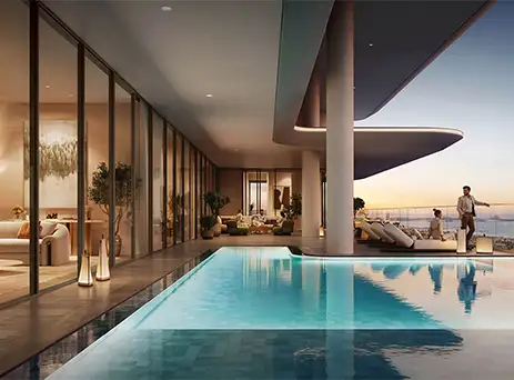 avarra palace rooftop infinity pool overlooking the sea
