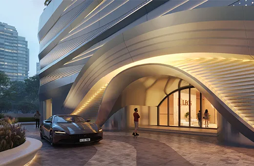 hadley heights 2 entrance with luxury car