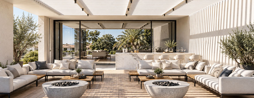 covered umm ai sheif villa terrace lounge