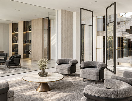 elegant umm ai sheif villa seating area